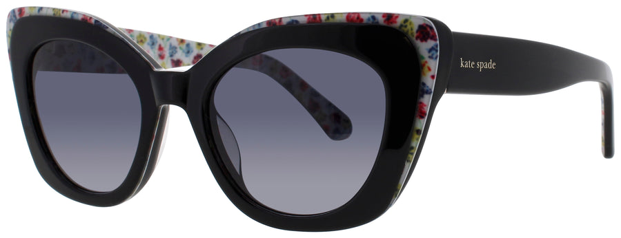 KATE SPADE MARIGOLD/S Frame BLACK Lens DARK GREY