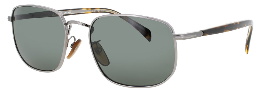 DAVID BECKHAM DB 1143/S Frame RUTHENIUM HAVANA Lens GREEN TINT