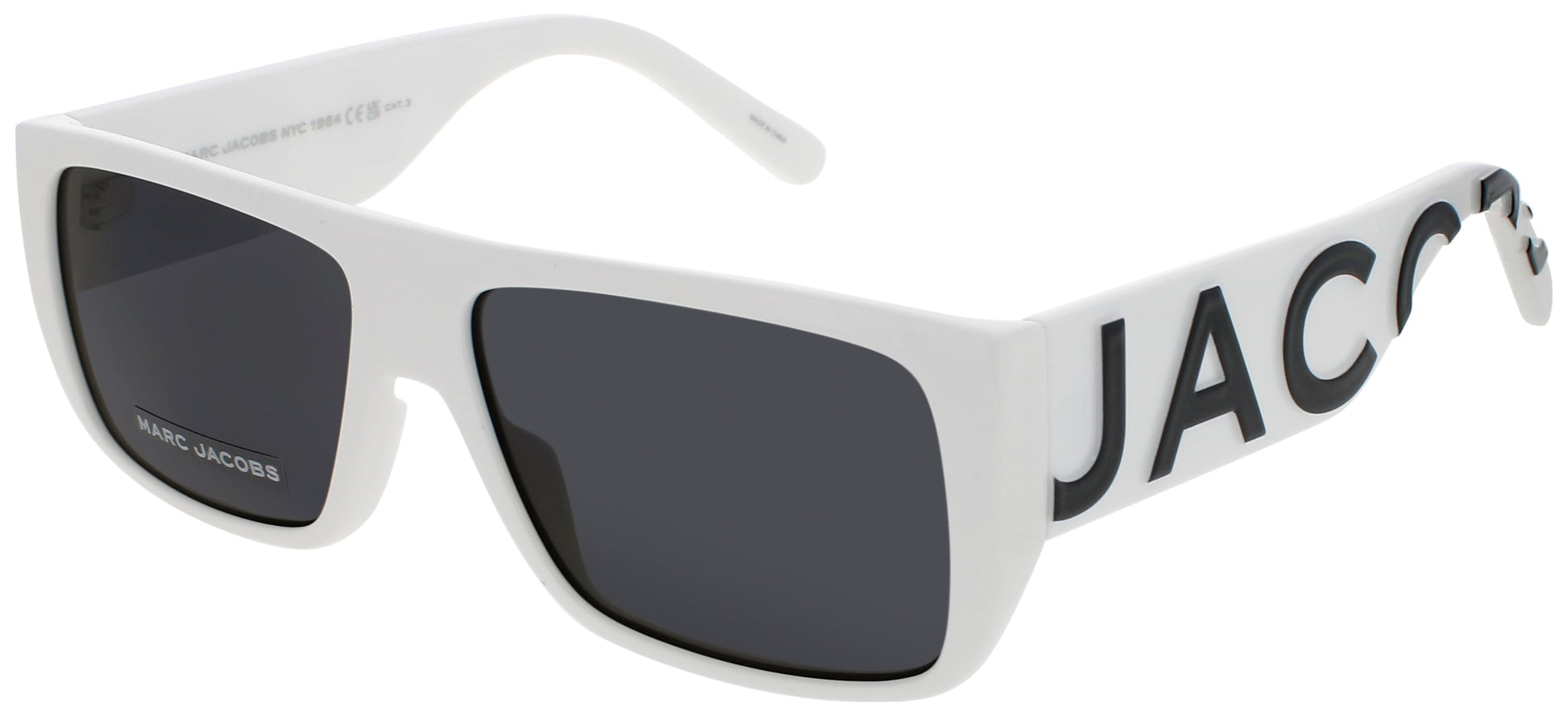 MARC JACOBS MARC-LOGO 096/S Frame WHITE BLACK Lens GREY