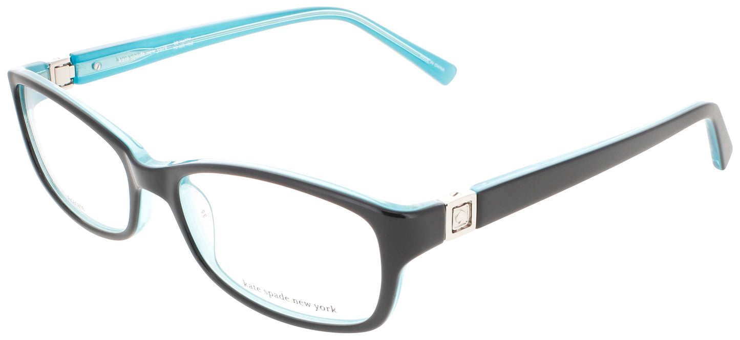 KATE SPADE REGINE Frame BLACK AQUA Lens DEMO
