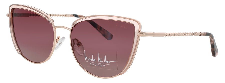 NICOLE MILLER MONTE CARLO Frame PINK CRYSTAL Lens ROSE GRADIENT POLARIZED