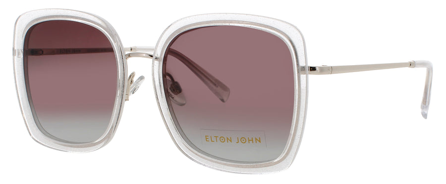 ELTON JOHN DIVA 2 Frame ICE GLITTER Lens BLUE GRADIENT