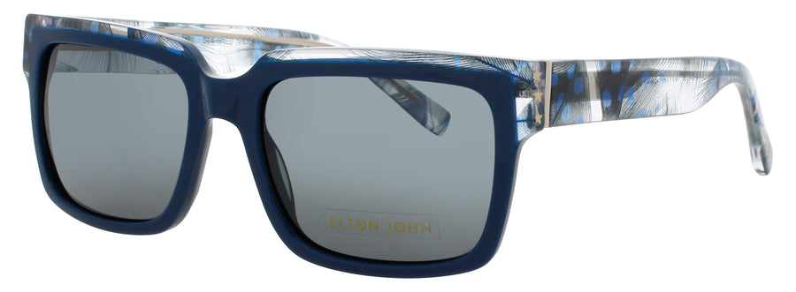 ELTON JOHN HONKY CAT Frame NAVY FEATHER Lens NAVY POLARIZED