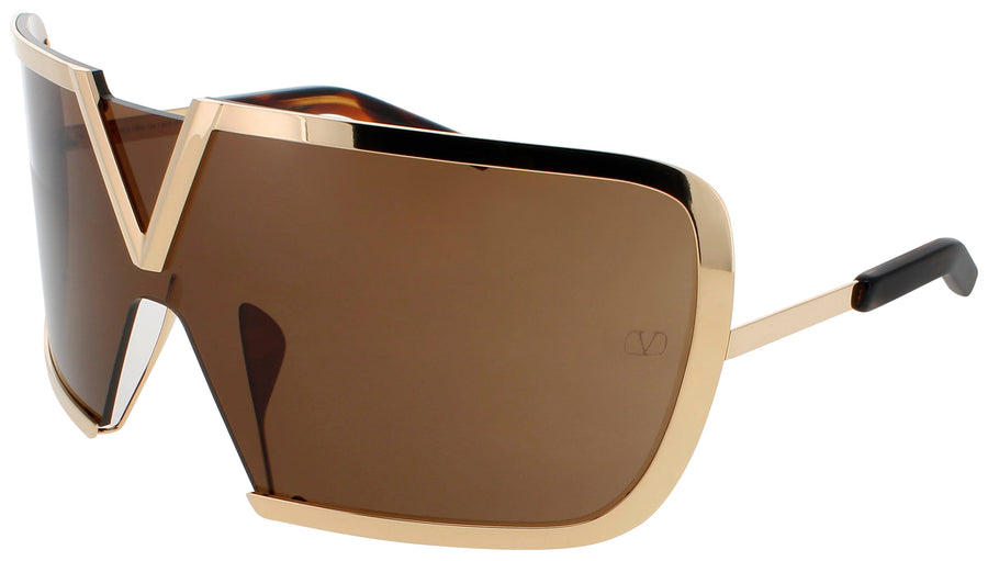 VALENTINO V-ROMASK Frame GOLD/CRYSTAL BROWN Lens DARK BROWN
