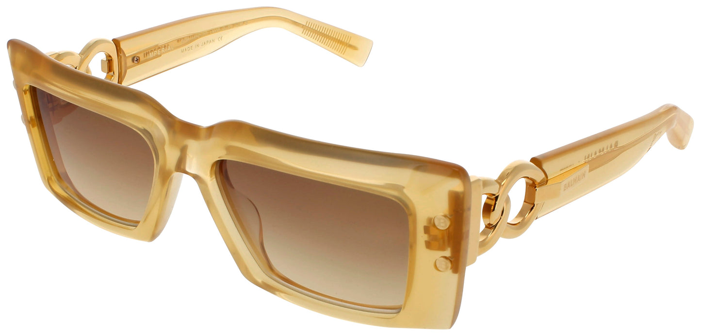 BALMAIN IMPERIAL Frame AMBER/GOLD Lens BROWN GRADIENT