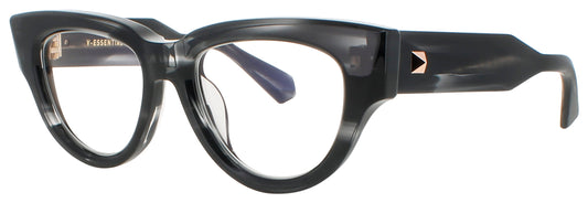 VALENTINO V-ESSENTIAL- III Frame BLACK SWIRL - WHITE GOLD Lens DEMO