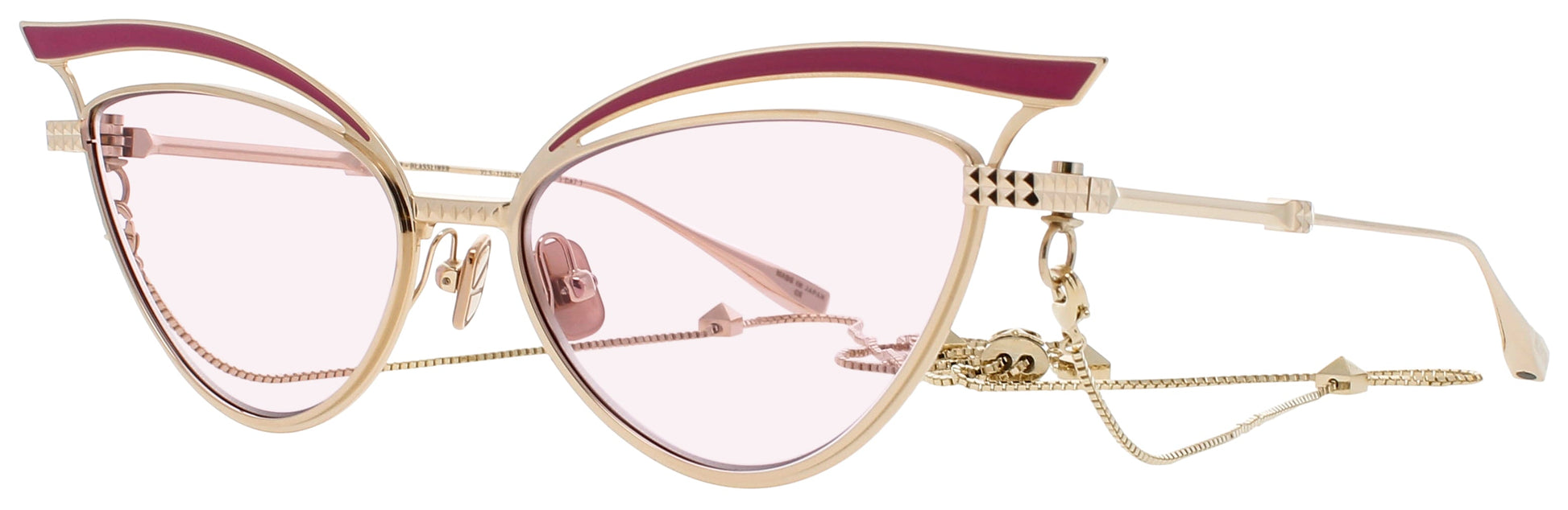 VALENTINO V - GLASSLINER Frame WHITE / PINK Lens LIGHT PINK