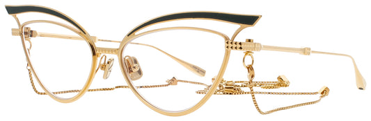 VALENTINO V - GLASSLINER Frame GOLD / GREEN Lens DEMO