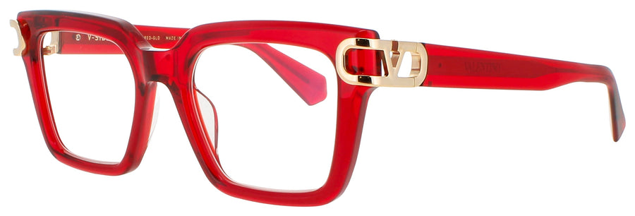 VALENTINO V-SIDE Frame CYSTAL RED - BORDEAUX Lens DEMO