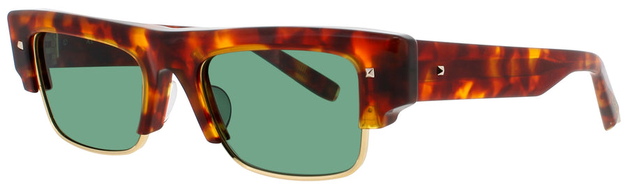 VALENTINO XI Frame TORTOISE / GOLD Lens GREEN