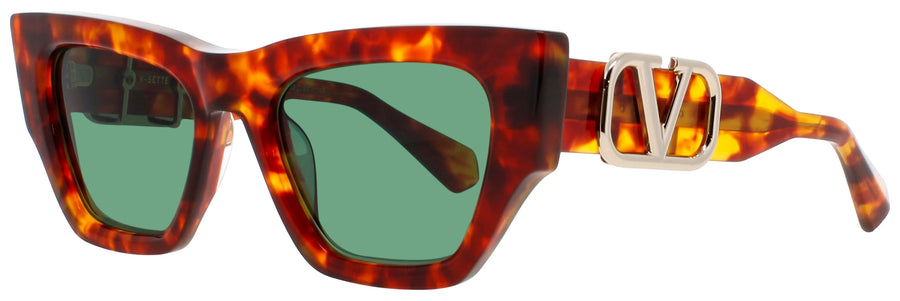 VALENTINO V - SETTE Frame HAVANA / GOLD Lens GREEN