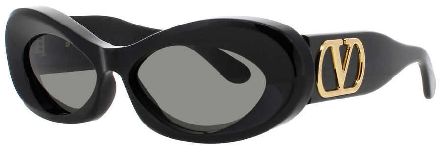 VALENTINO VLS-178 Frame BLACK / GOLD Lens GREY