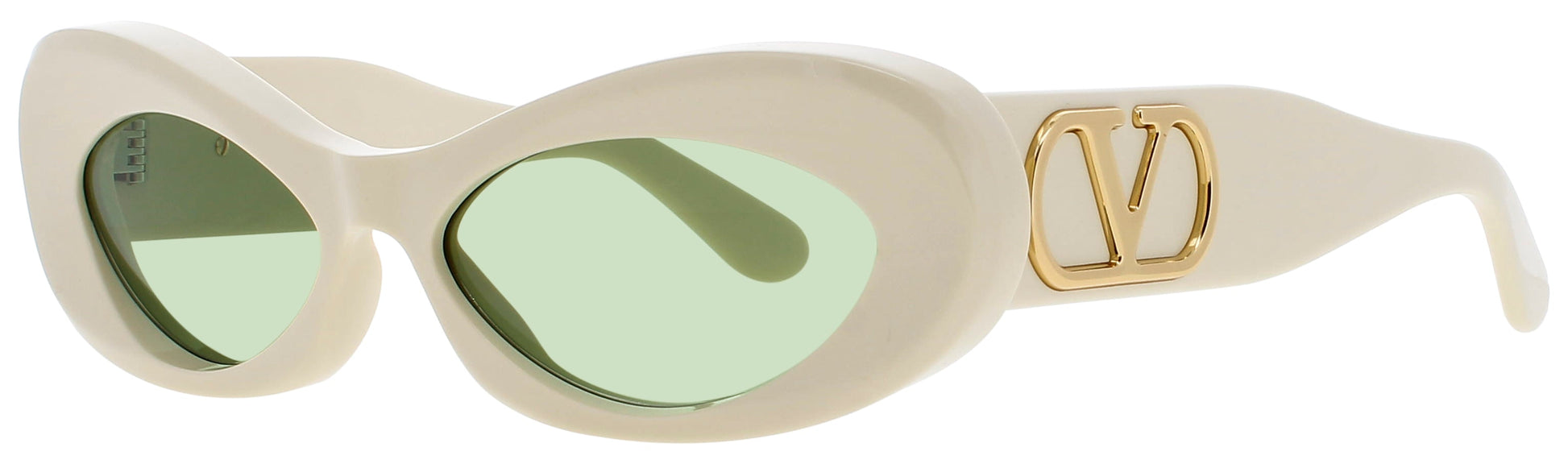 VALENTINO VLS-178 Frame IVORY / GOLD Lens GREEN