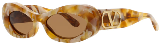 VALENTINO VLS-178 Frame IVORY / GOLD Lens BROWN