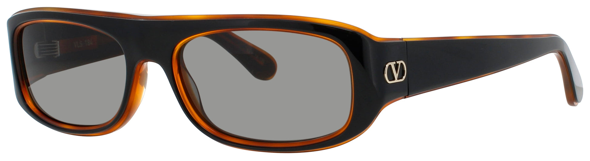 VALENTINO VLS-184 Frame BLACK / HAVANA / GOLD Lens  GREY