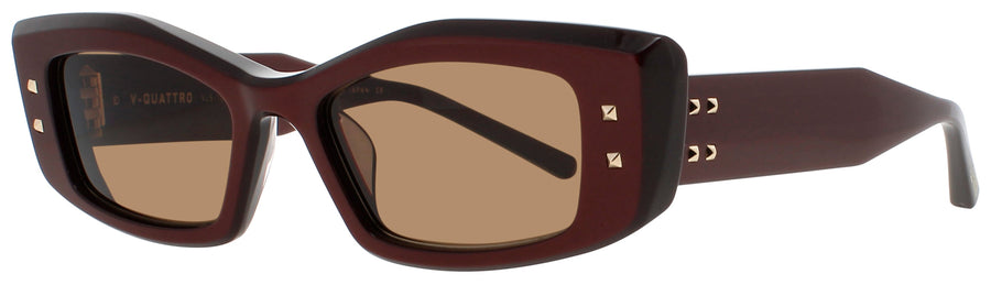 VALENTINO V - QUATTRO Frame BORDEAUX / GOLD Lens BROWN