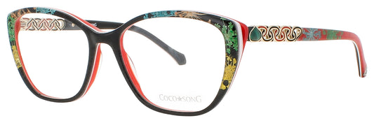 COCO SONG JUST JULIET Frame BLACK RED Lens DEMO