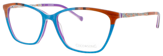 COCO SONG TRUE PRINCESS Frame BLUE BROWN Lens DEMO