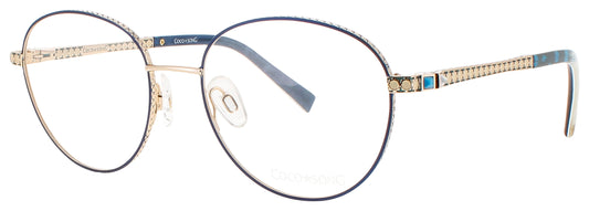 COCO SONG WITHOUT ME Frame BLUE GOLD Lens DEMO