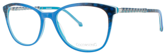 COCO SONG YORK BLUES Frame BLUE TURQUOISE Lens DEMO
