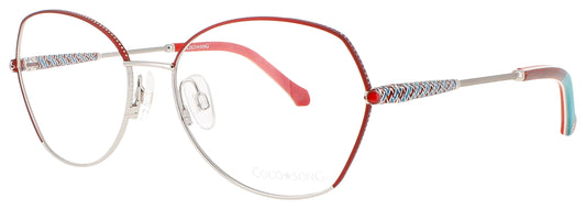 COCO SONG DAIQUIRI CHEERS Frame SILVER RED BLUE Lens DEMO