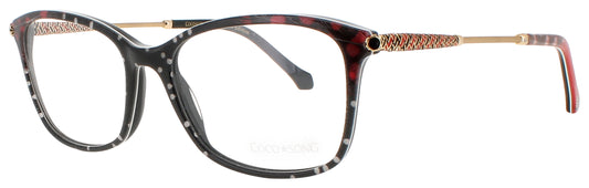 COCO SONG SHANTY TOWN Frame BLACK RED GOLD Lens DEMO