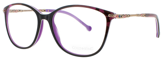 COCO SONG MONA ROCK Frame BLACK PURPLE GOLD Lens DEMO
