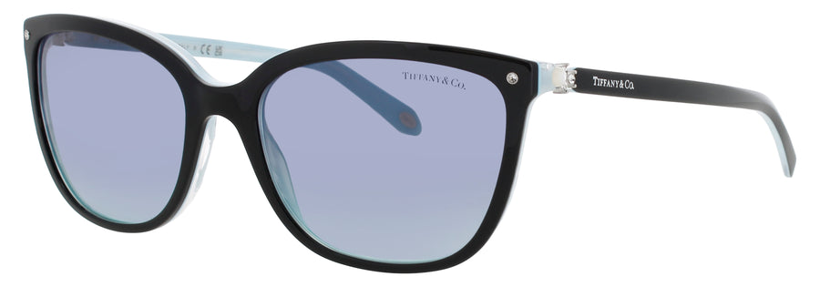 TIFFANY & CO TF4105HB Frame BLACK Lens GRADIENT TIFFANY BLUE