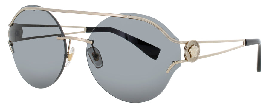 VERSACE 0VE2184 Frame PALE GOLD Lens SMOKE