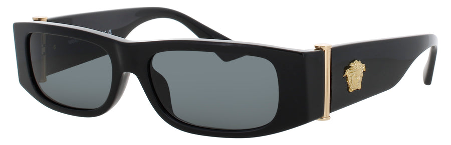 VERSACE 0VE4476U Frame BLACK/GOLD Lens SMOKE