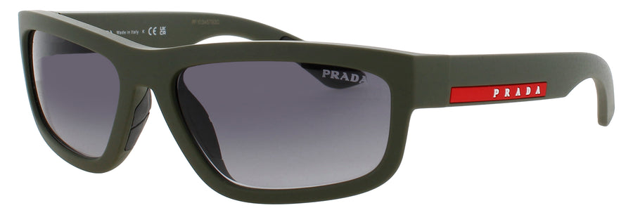 PRADA PS 05ZS Frame MATTE GREEN Lens GREY GRADIENT