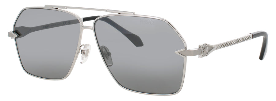 VERSACE 0VE2284 Frame SILVER Lens GREY MIRROR