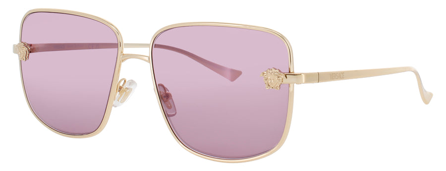 VERSACE 0VE2282 Frame GOLD Lens DARK VIOELET MIRROR