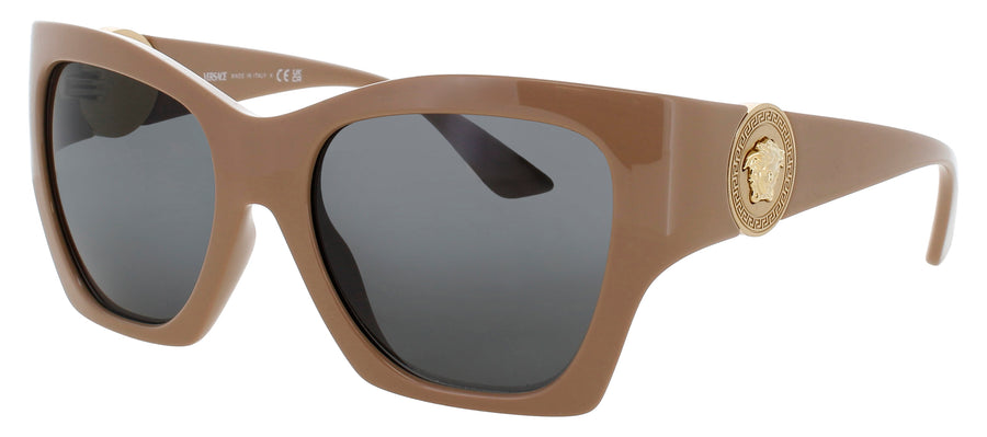 VERSACE 0VE4452 Frame SOLID CARAMEL Lens SMOKE