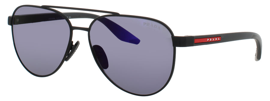 PRADA PS A52S Frame BLACK Lens BLUE VIOLET MIRROR