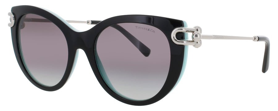 TIFFANY & CO TF4232 Frame BLACK ON TIFFANY BLUE Lens GRADIENT GREY