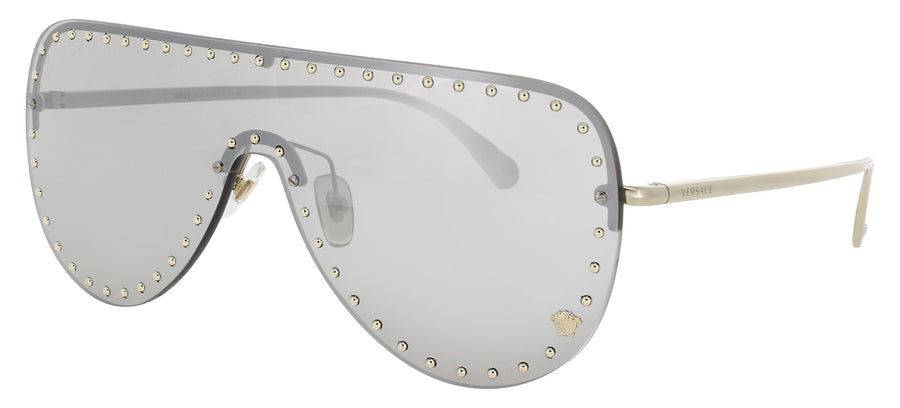 VERSACE 0VE2230B Frame PALE GOLD Lens GREY MIRROR