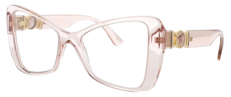 VERSACE 0VE3312 Frame TRANSPARENT PINK Lens DEMO