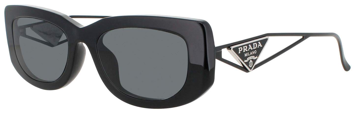 PRADA PR-14YS-1 Frame BLACK Lens DARK GREY