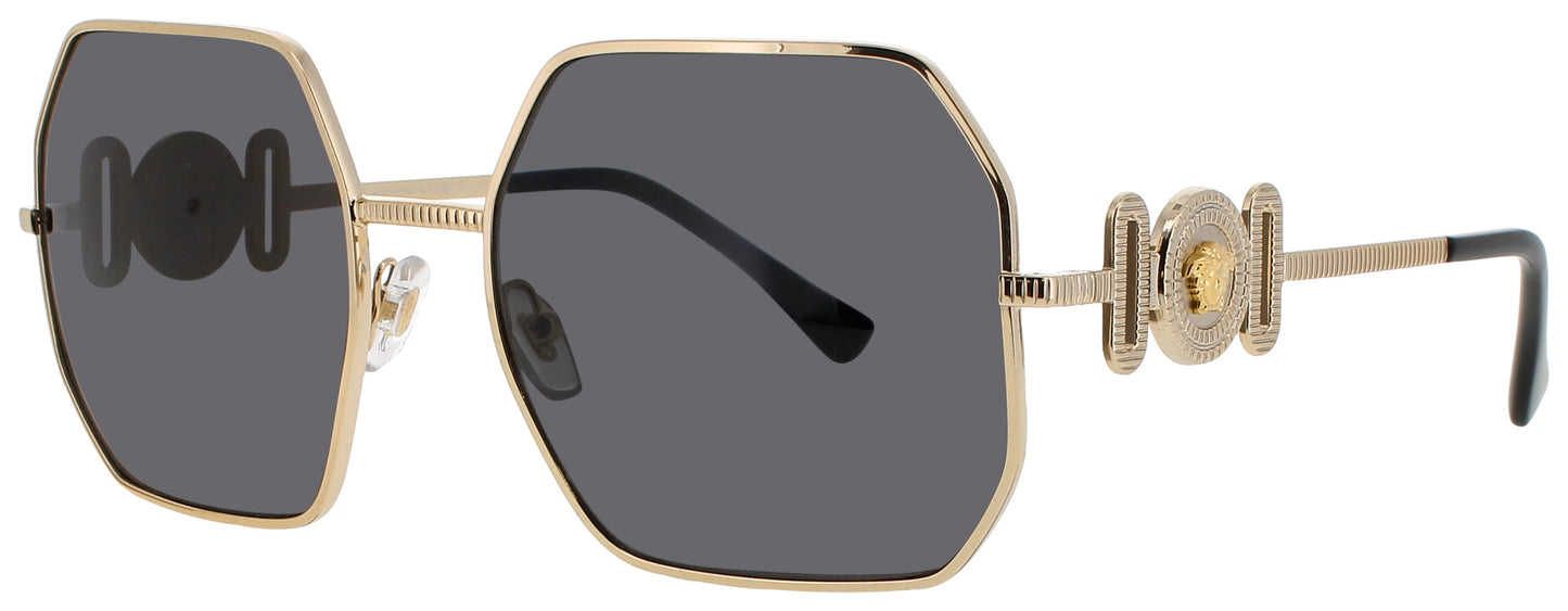 VERSACE VE2248 Frame GOLD Lens DARK GREY