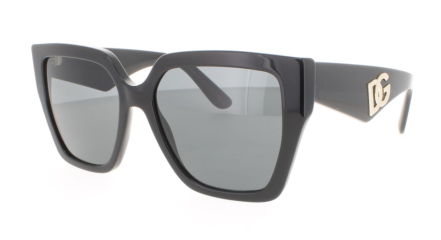 DOLCE & GABBANA 0DG4438 Frame BLACK Lens DARK GREY
