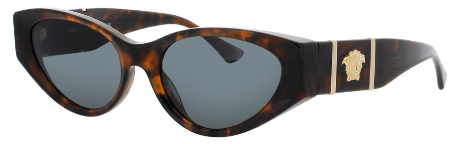 VERSACE 0VE4454 Frame HAVANA Lens SMOKE