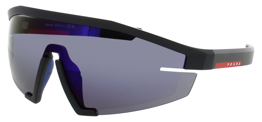 PRADA PS 03ZS Frame MATTE BLACK Lens BLUE VIOLET MIRROR