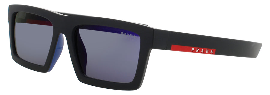 PRADA PS 02ZSU Frame MATTE BLACK Lens BLUE VIOLET MIRROR