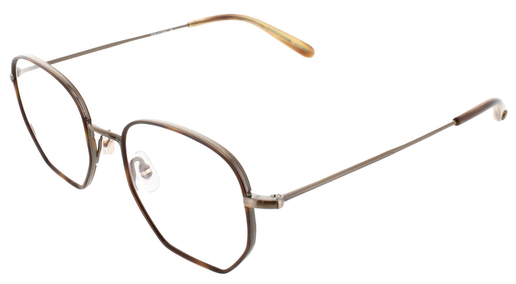 GARRETT LEIGHT WODLAWN 3062-47-BIO Frame BIO MARIGOLD TORTOISE-BRUSHED GOLD-BLONDE TORTOISE Lens DEMO