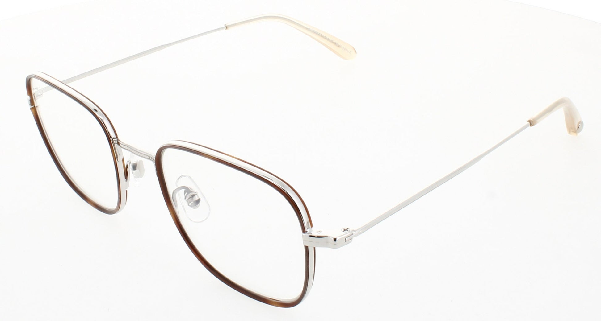 GARRETT LEIGHT PRESTON Frame SIENNA TORTOISE-SILVER-BLONDE Lens DEMO