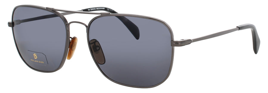 DAVID BECKHAM DB-1093/S Frame DARK RUTHENIUM Lens SMOKE POLARIZED