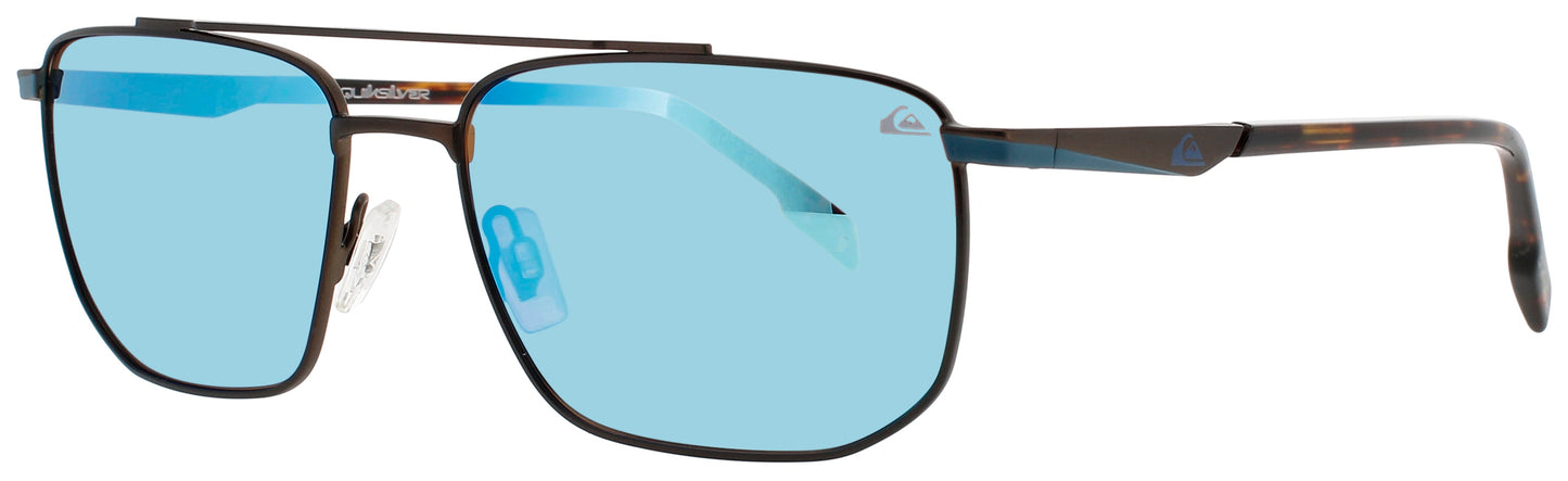 QUIKSILVER QS3001 Frame MATTE BROWN Lens BLUE MIRRORED