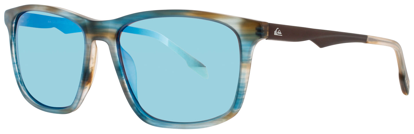 QUIKSILVER QS4003 Frame MATTE BROWN/BLUE Lens BLUE MIRRORED
