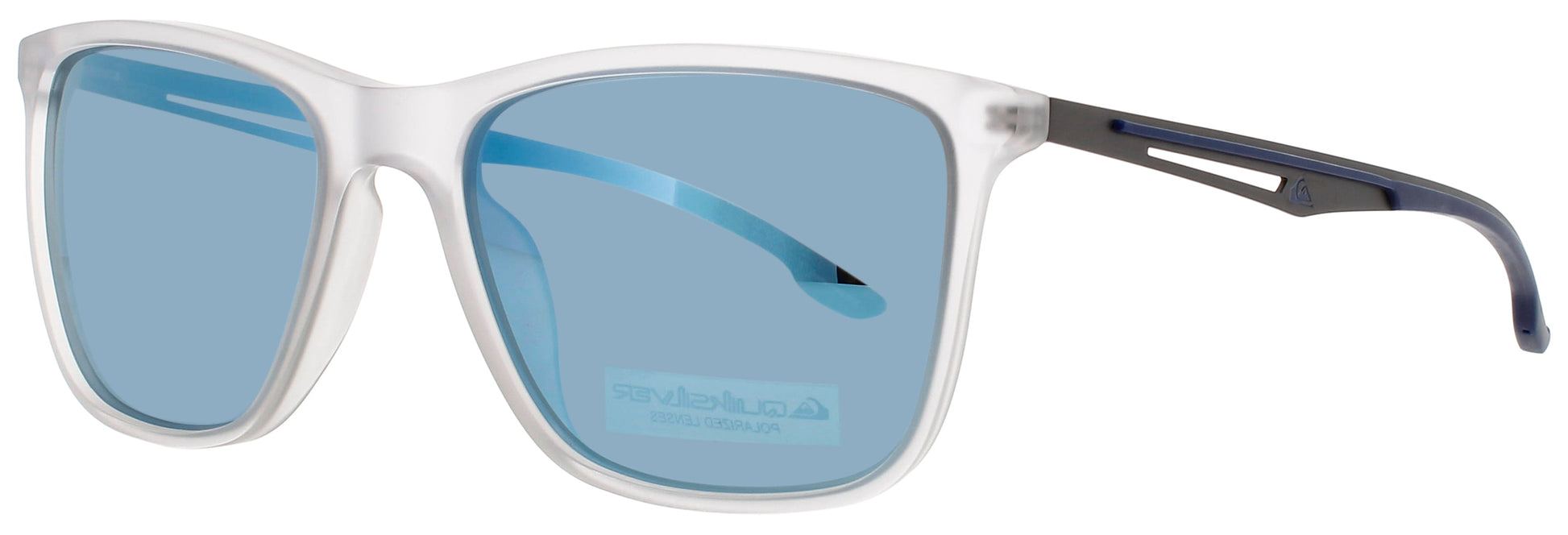 QUIKSILVER QS4009 Frame MATTE CLEAR Lens BLUE MIRRORED